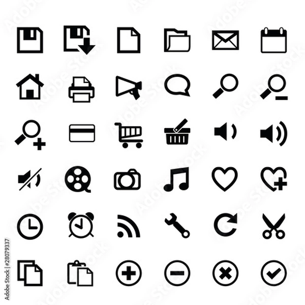 Obraz Vector Icon computer web