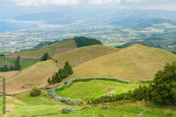 Fototapeta Image of Sao Miguel Island in the Azores archipelago