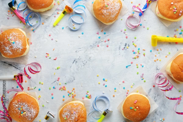 Fototapeta Fresh Berlin donuts