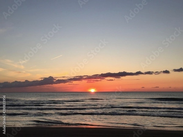 Obraz 日本海の夕陽