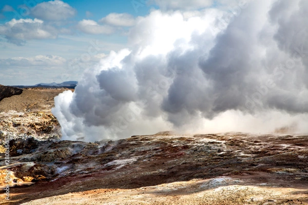 Obraz Source d'eau chaude, Keflavik, Islande