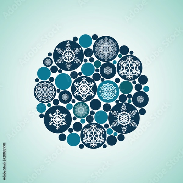 Fototapeta Background with circles