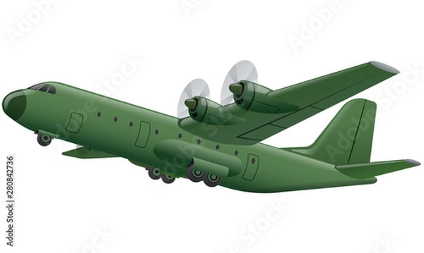 Fototapeta propeller military plane