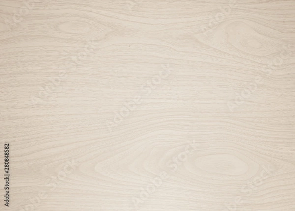 Fototapeta Brown plywood floor texture pattern plank surface pastel painted wall background.