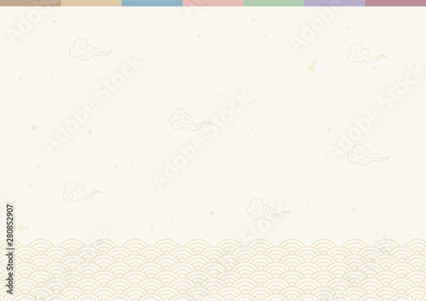 Obraz Abstract background with oriental elements.Korean traditional background