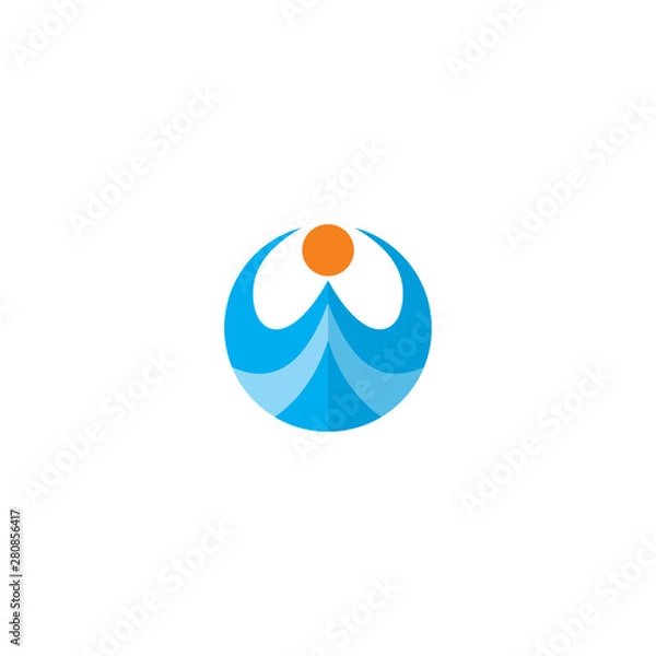 Obraz abstract round design logo