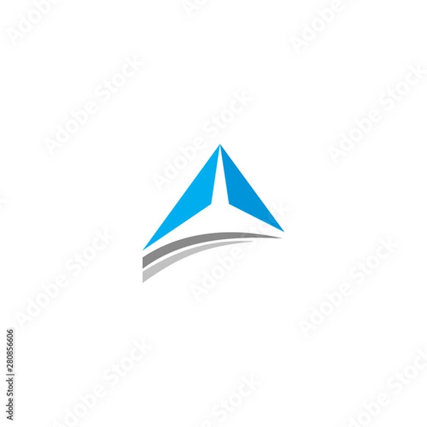 Obraz triangle abstract shape vector logo