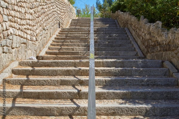 Obraz Escalera para llegar al parque