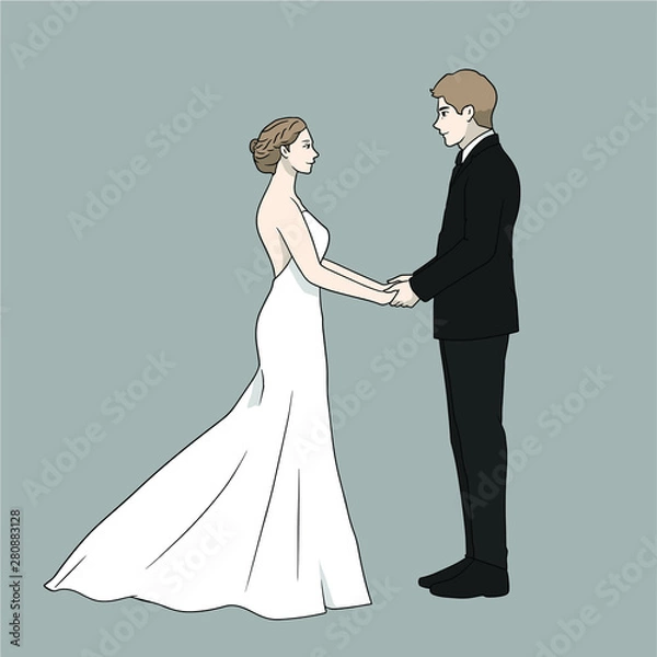 Obraz bride and groom