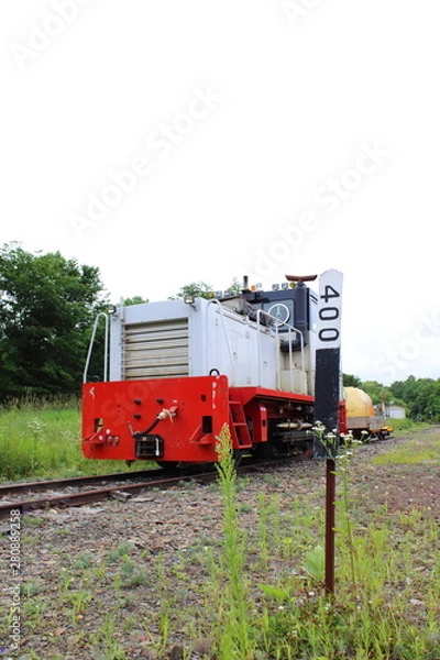 Obraz 北海道　川湯駅　特殊車両