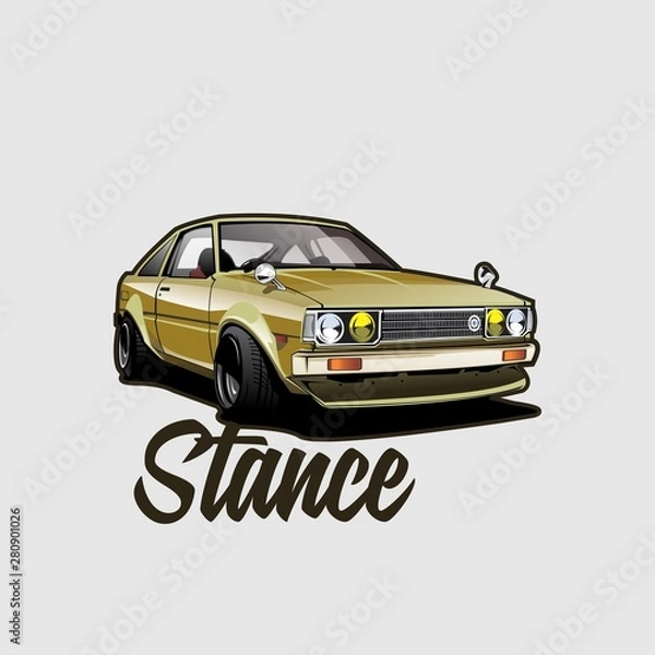 Fototapeta postawa japonia klasyczny samochód