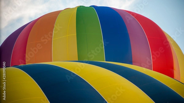 Obraz Close-up of a very colorful hot air balloons in 2016 Bristol Ballon Festival