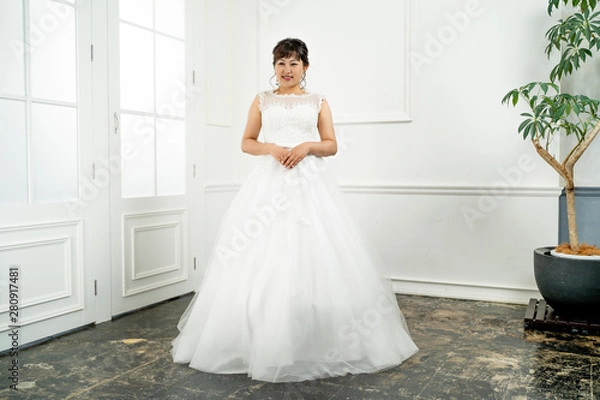 Fototapeta ウェディングドレスの花嫁