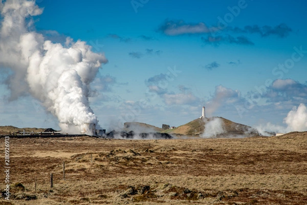 Obraz Source géothermique en Islance