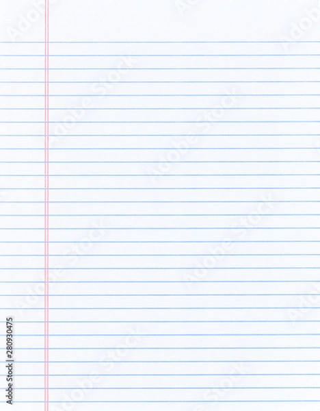 Obraz Blank loose leaf notebook paper background