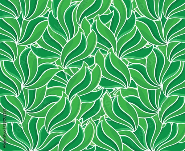 Fototapeta seamless pattern with leaves