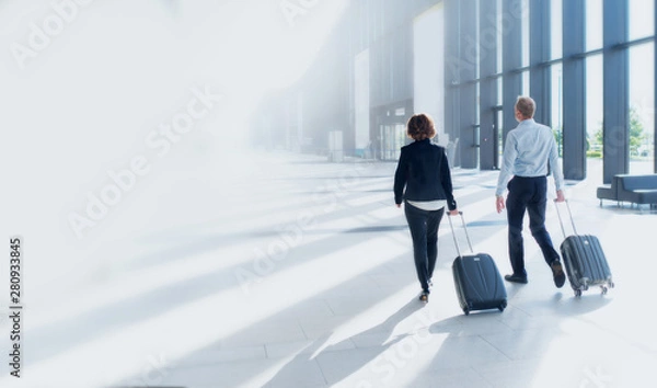 Obraz Business trip of two people