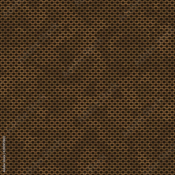 Fototapeta Seamless subtle brown camouflage with canvas mesh military fashion pattern vector