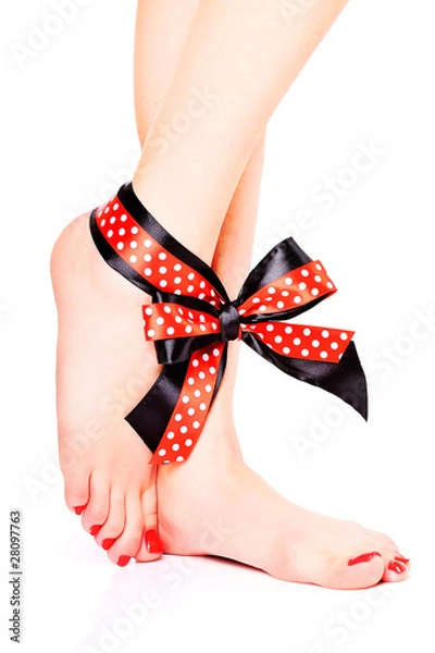 Obraz Legs with a bow