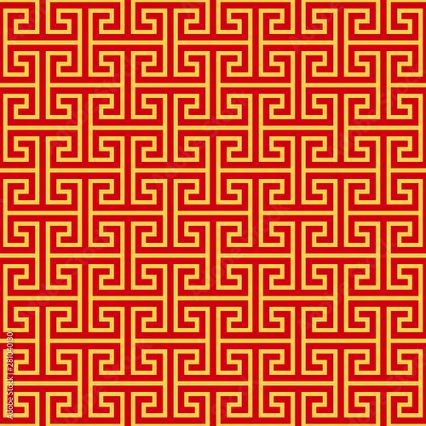 Fototapeta chinese geometric seamless pattern
