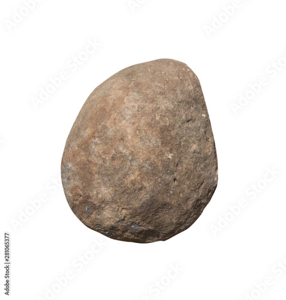 Fototapeta stones isolated on white background.Big granite rock stone.rock stone isolated on white background