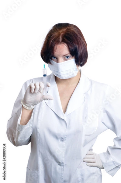 Obraz Doctor with a syringe