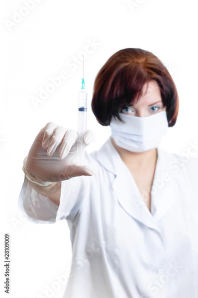 Obraz Doctor with a syringe