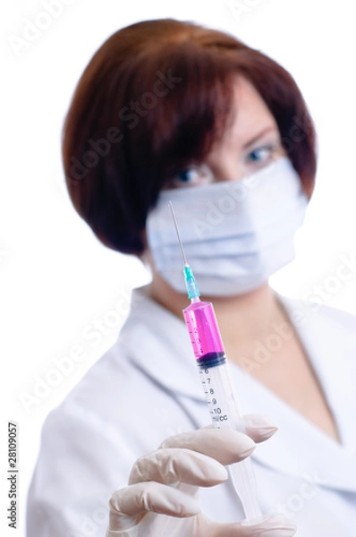 Obraz Doctor with a syringe