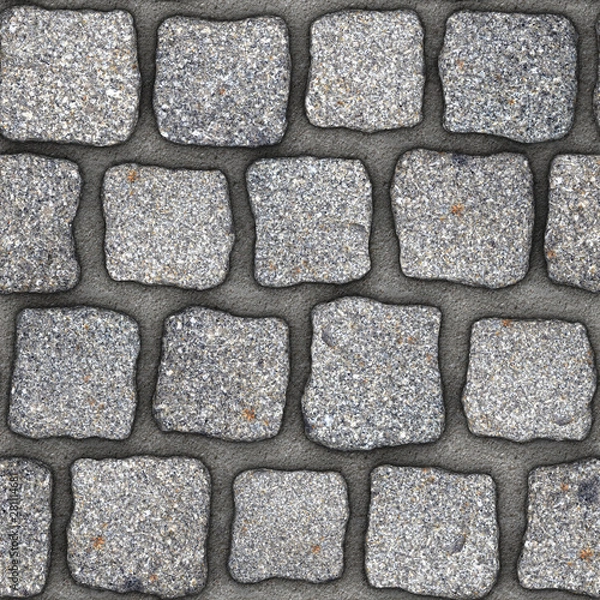 Obraz S138 Seamless texture - cobblestone pavers