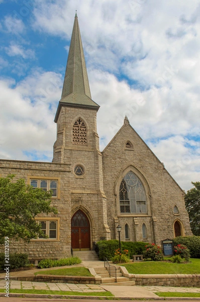 Obraz old stone church