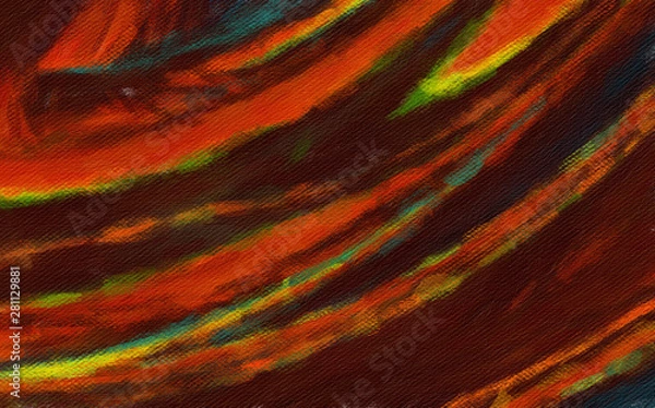 Fototapeta Fantasy colors abstract artistic background, art paint texture, beautiful fashion digital wallpaper artwork, bright and colorful design pattern backdrop, creative geometric forms and fractals elements