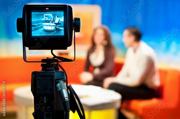 Obraz TV studio - Video camera viewfinder