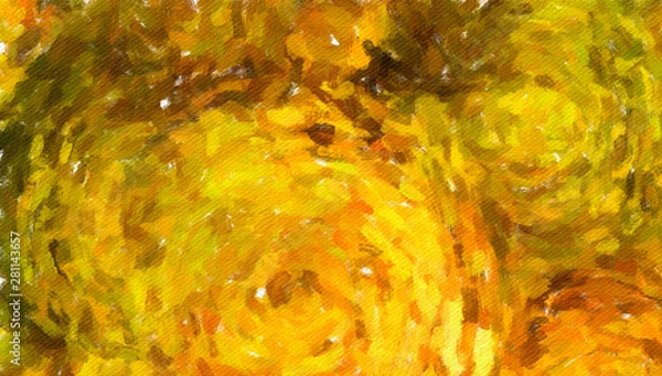 Fototapeta Abstract texture background. Digital painting in Vincent Van Gogh style artwork. Hand drawn artistic pattern. Modern art. Good for printed pictures, postcards, posters or wallpapers and textile print.