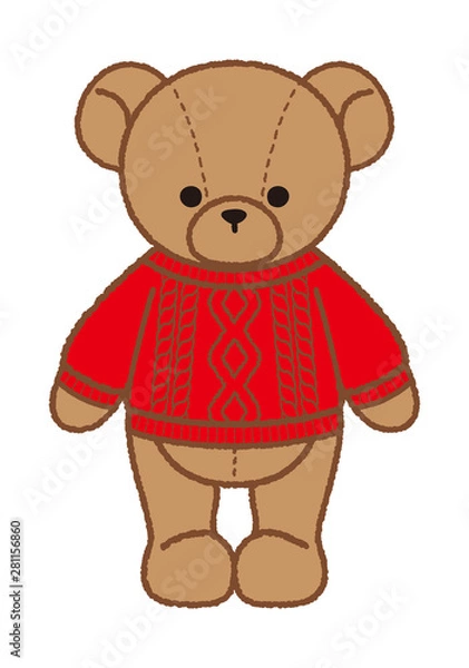 Obraz テディベア_セーター