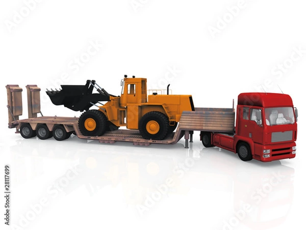 Fototapeta transport d'engins