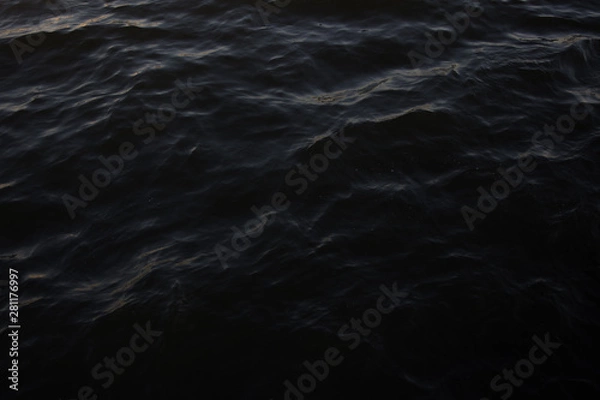 Obraz Black waves and storm