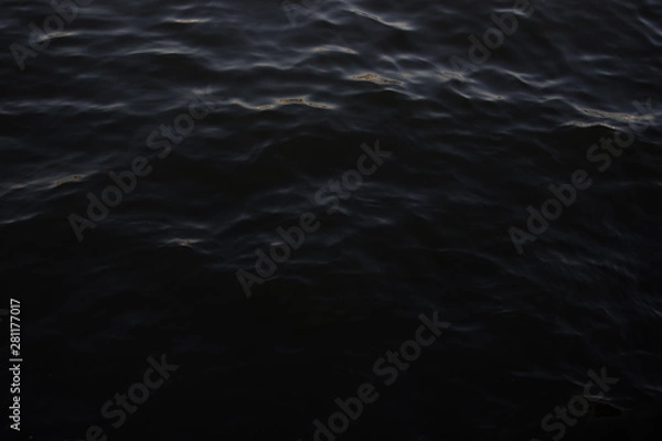 Obraz Black waves and storm