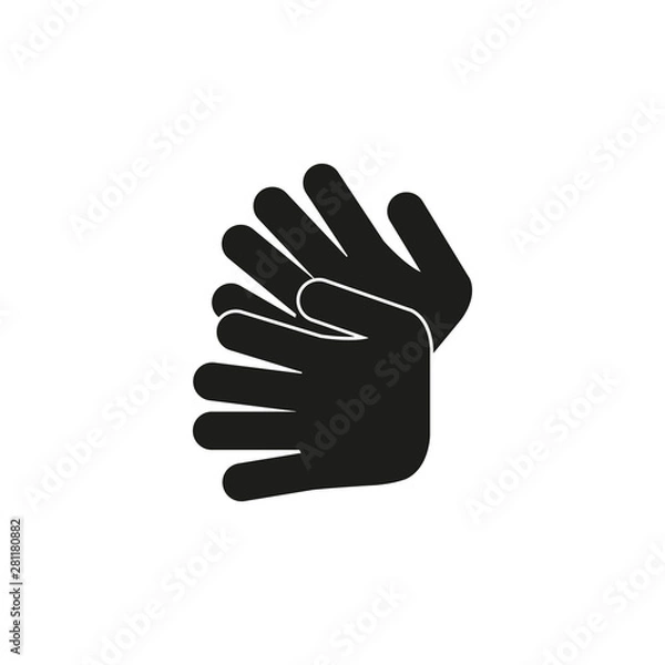 Fototapeta Sign language icon. Vector illustration