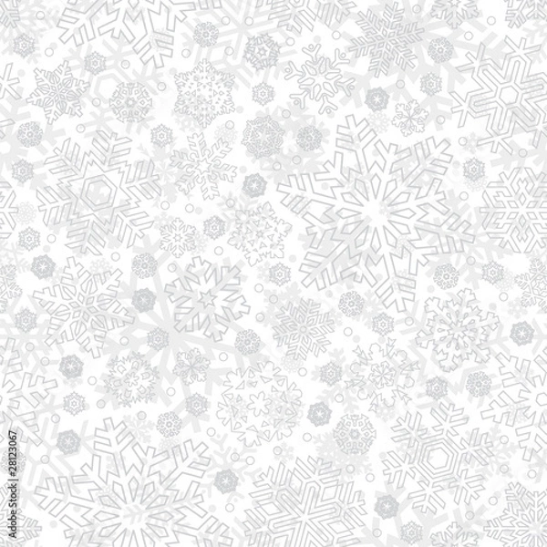 Obraz seamless snowflakes pattern (vector)