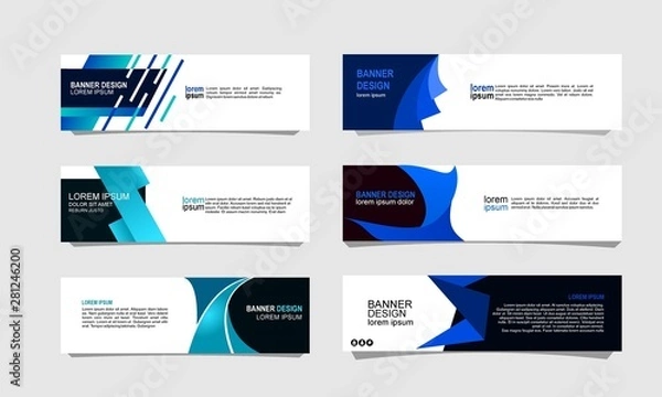 Obraz Vector abstract design banner web template.