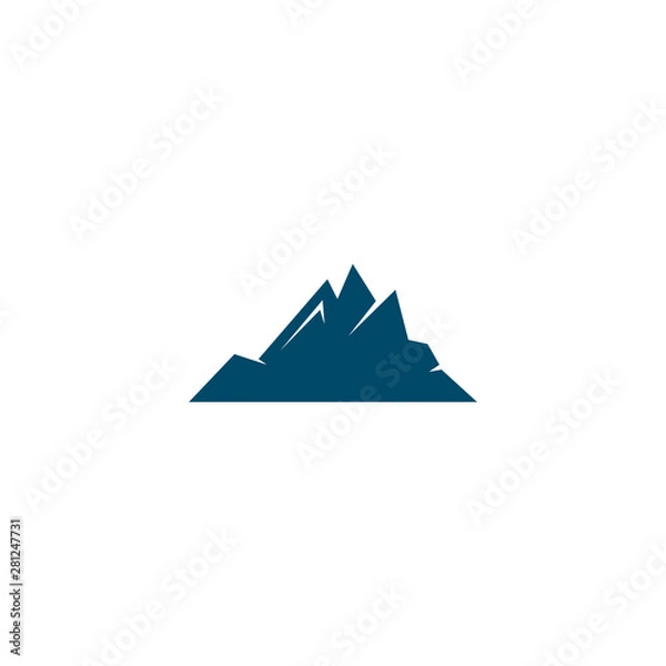 Fototapeta Mountain icon logo design vector template