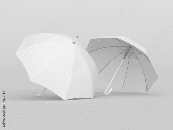 Obraz Umbrella studio photo. Mockup. 3D rendering
