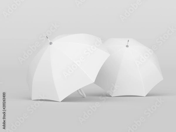 Obraz Umbrella studio photo. Mockup. 3D rendering
