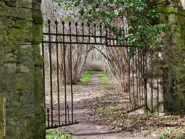Fototapeta Fence modified as Gate