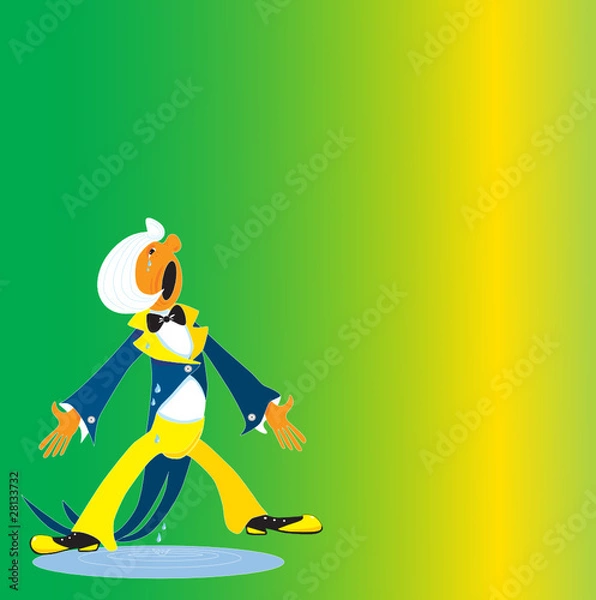 Obraz человек поет