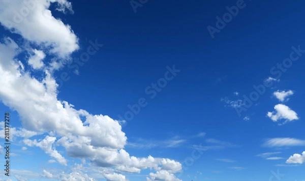 Fototapeta 青空　夏雲　青空と雲　青空と夏雲