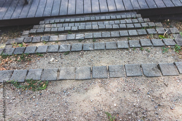 Obraz stone steps to the pier