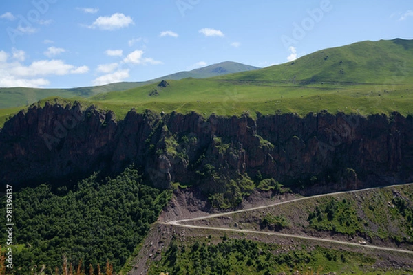 Fototapeta Landscape road mountain