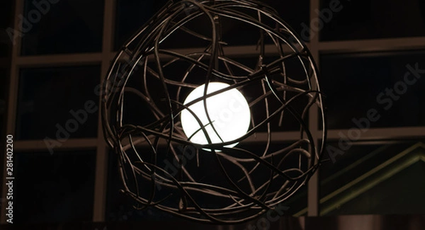 Obraz a light encircled by branches