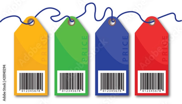 Obraz cartellini prezzo